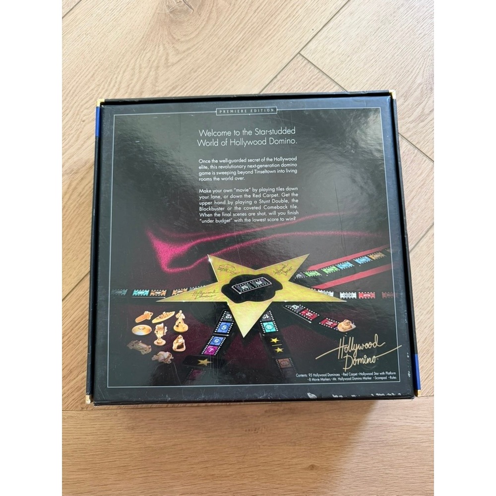 Vintage Parker Brothers Hollywood Domino Premiere Edition Game Set w/ Case - Picture 6 of 6